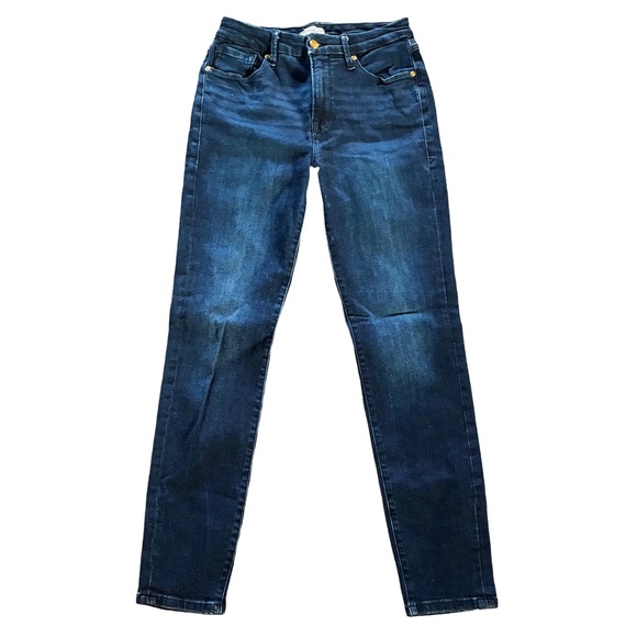 Good American Good Legs Skinny Jeans Blue224 Dark Wash 8/29 - Picture 2 of 5